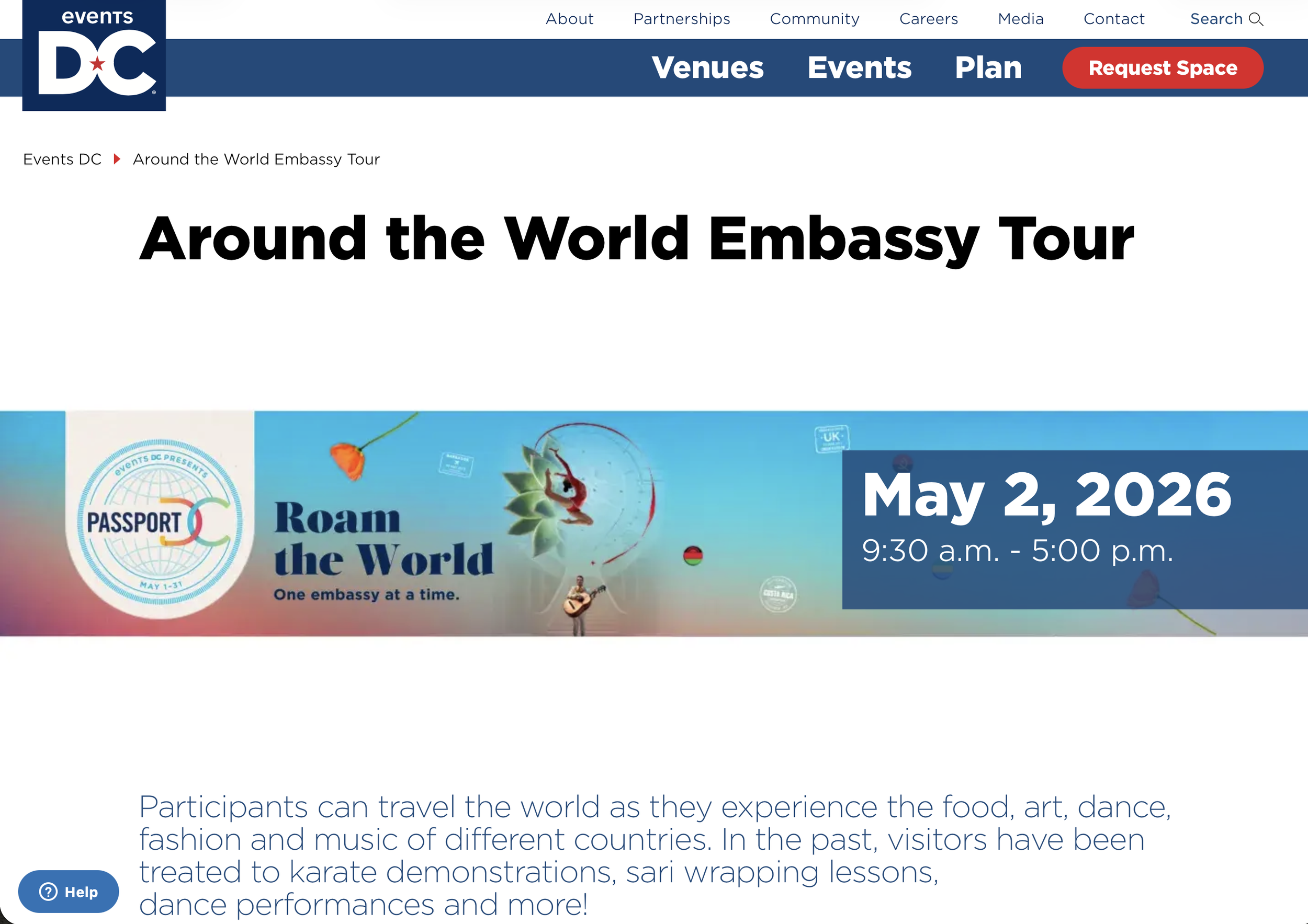 Around the World Embassy Tour/ Passport D.C. 2026