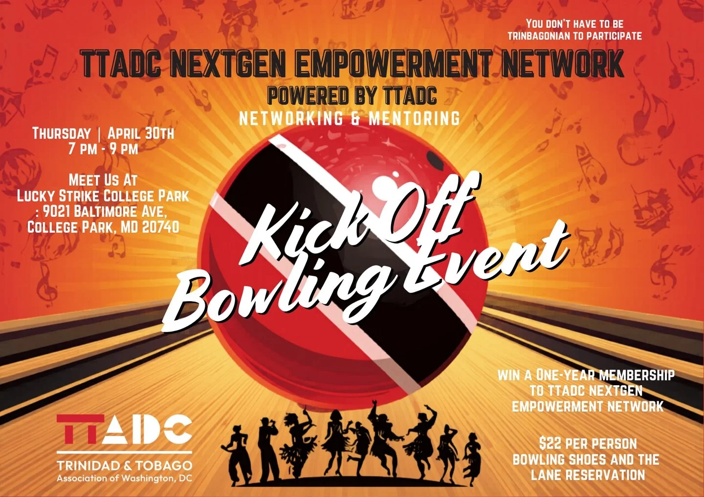 TTADC NextGen Empowerment Network - Kick Off Bowling Event