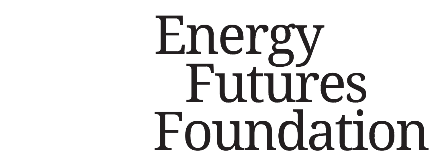 Text displaying the words 'Energy Futures Foundation' in black font on a white background.