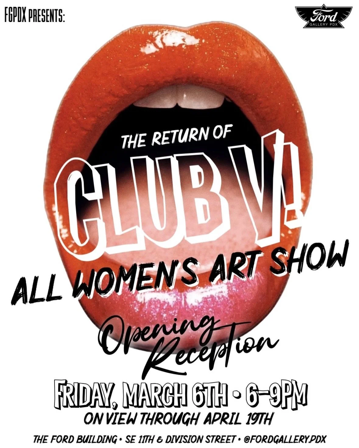 Please join us to celebrate member and artist, Amber Moon Leigh, having been chosen to be a part of the next Ford Gallery PDX show, Club V! Her photo encaustic piece, &ldquo;The Dawning&rdquo;, will be part of a fantastic art exhibit. Opening recepti