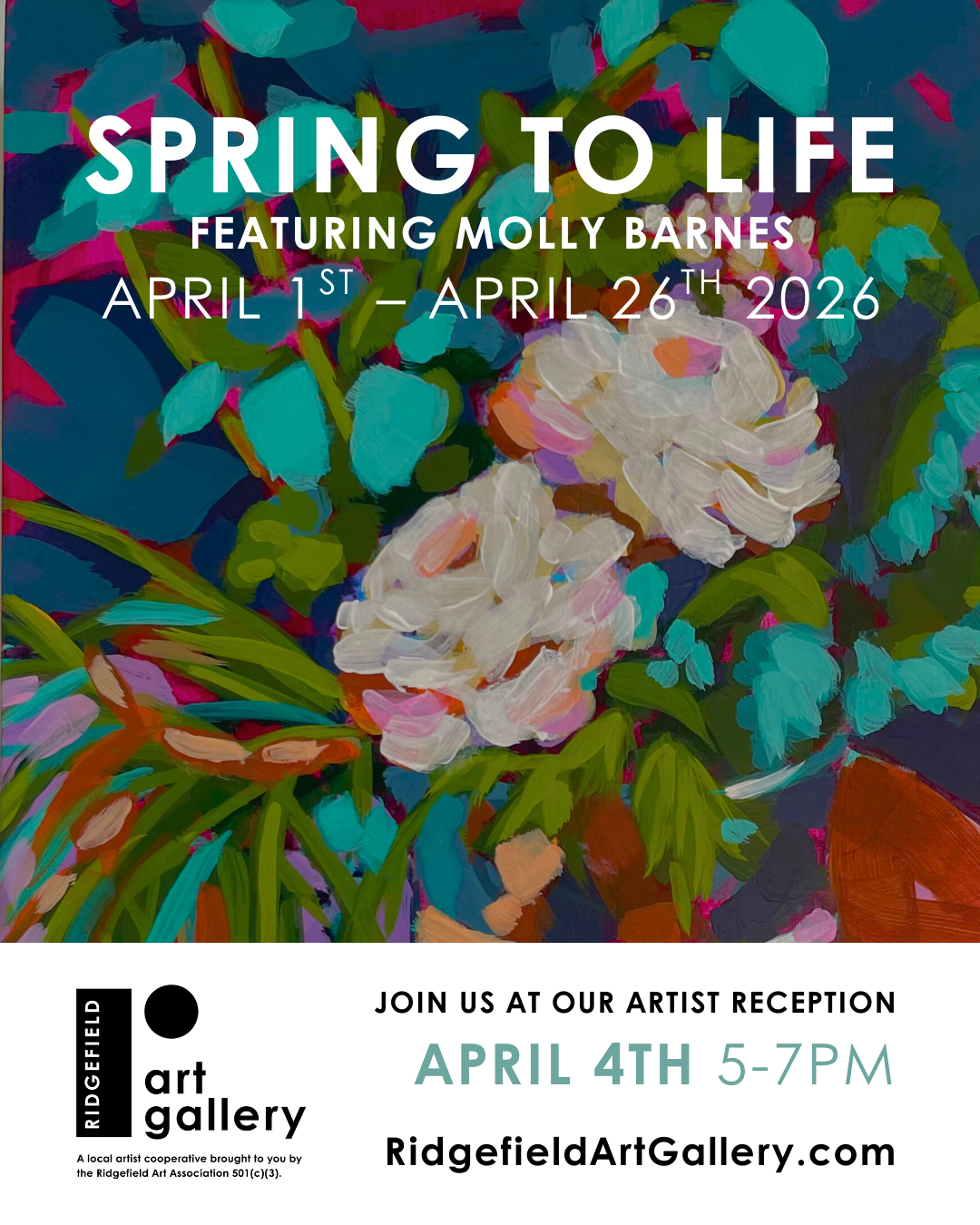 Ridgefield Art Gallery Reception: featuring Molly Barnes