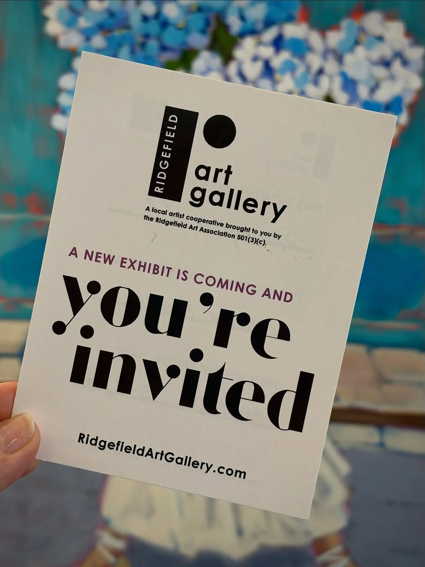 SPRING HAS SPRUNG! 
You are all cordially invited to an artist reception on April 4th from 5-7 PM to help us celebrate the gorgeous artwork of our member, artist Molly Barnes.  This month&rsquo;s theme at the Ridgefield Art Gallery is &ldquo;Spring t