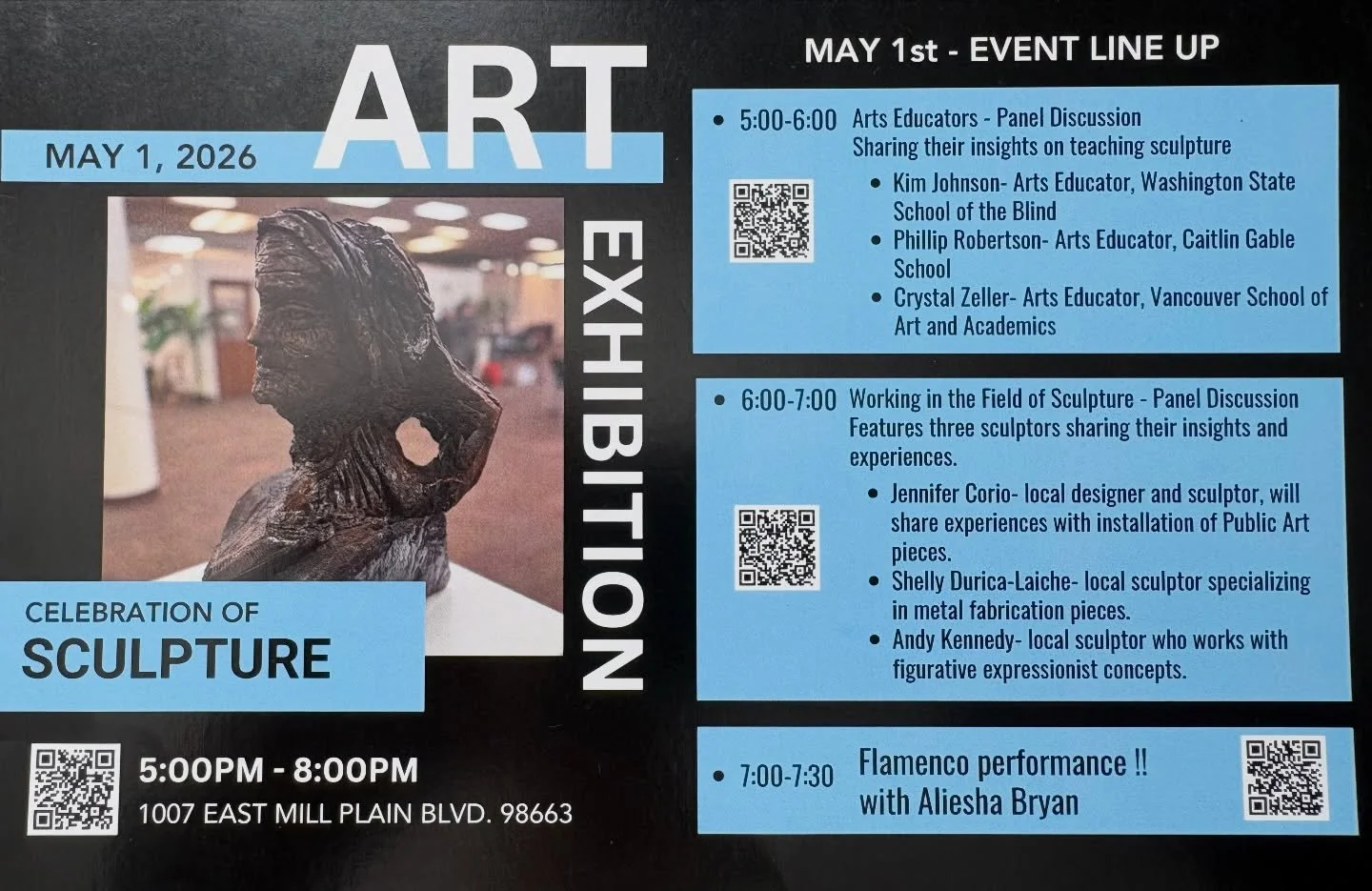 &ldquo;We invite you to join us as we continue our celebration of the rich and diverse artistic expressions in our community. Come be inspired by music and dance while you immerse yourself in our 12,000 square-foot gallery display of sculpture!&rdquo