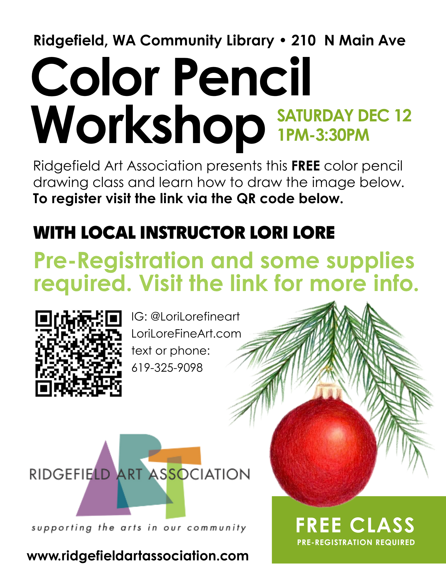 FREE Color Pencil Drawing Class with Lori Loré, Colored Pencil Artist 