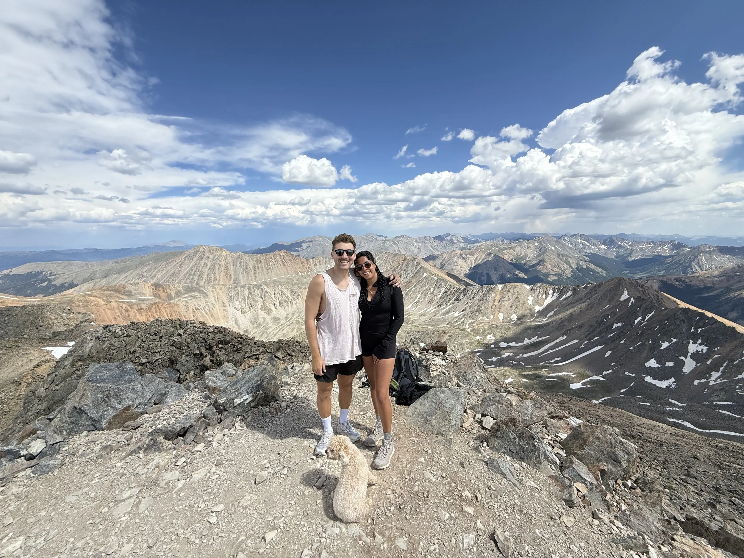 Summiting La Plata, our first 14er together