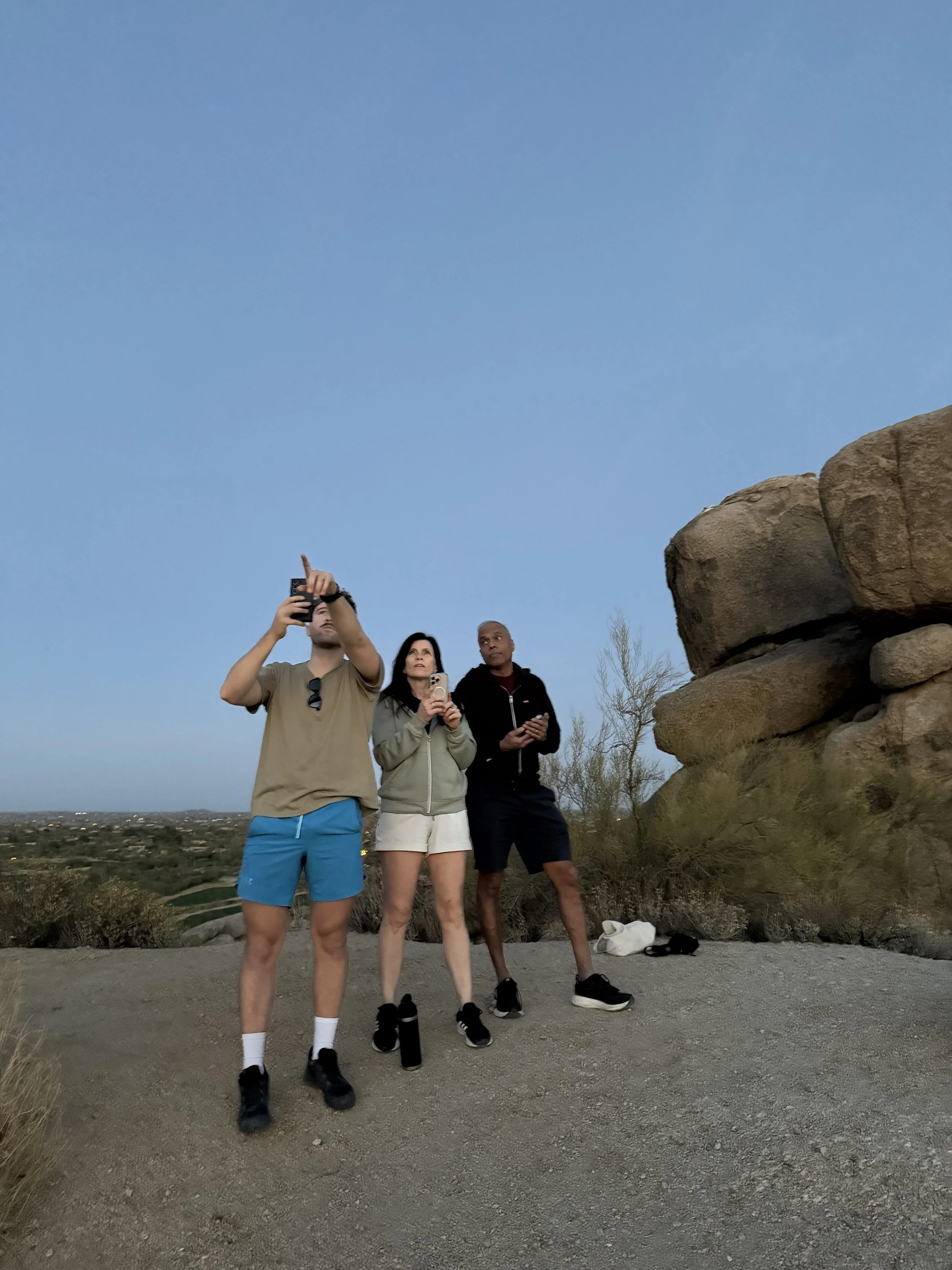 Looking at constellations in Scottsdale, AZ