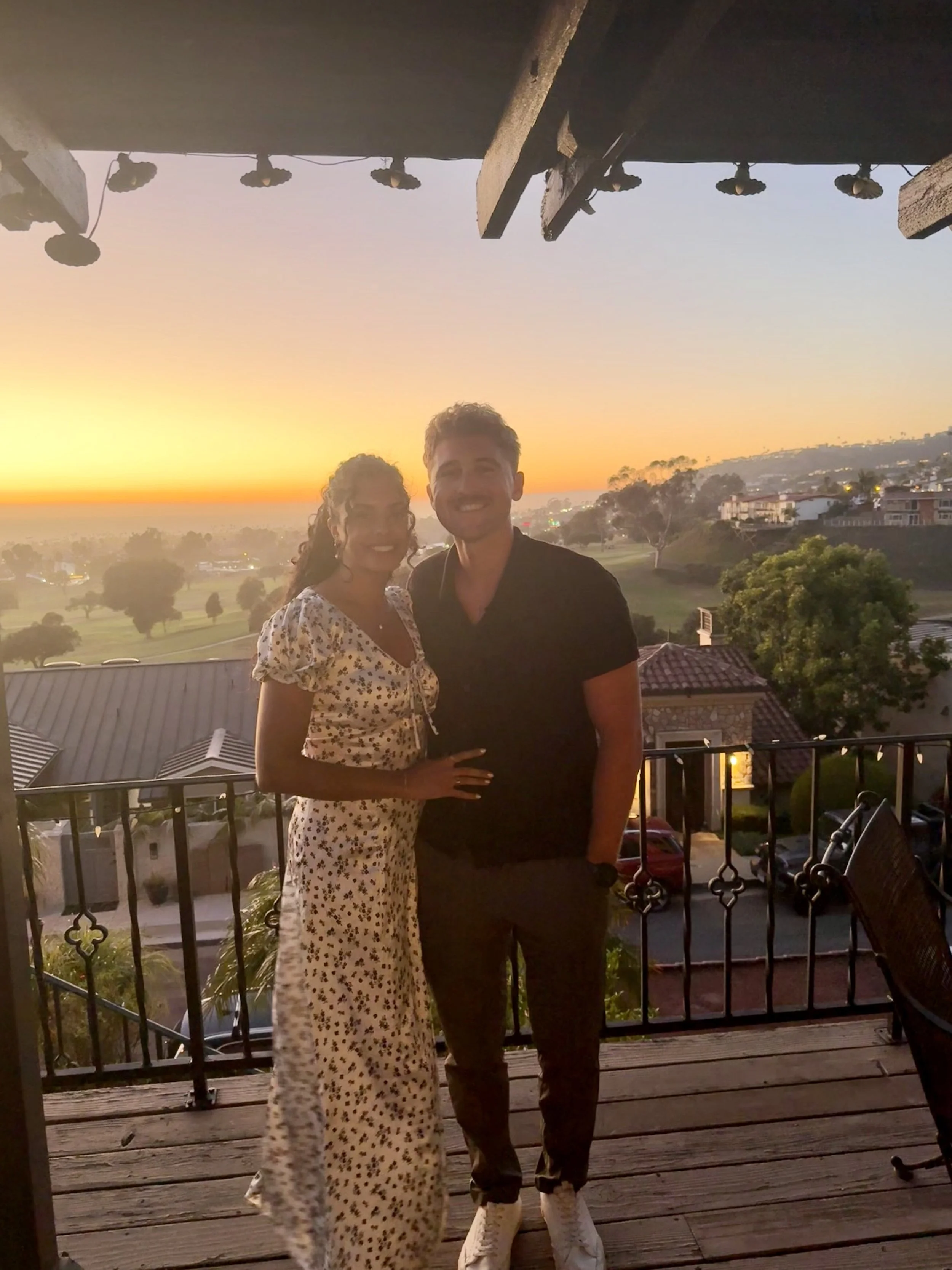 At Daniel’s childhood home in San Clemente, CA