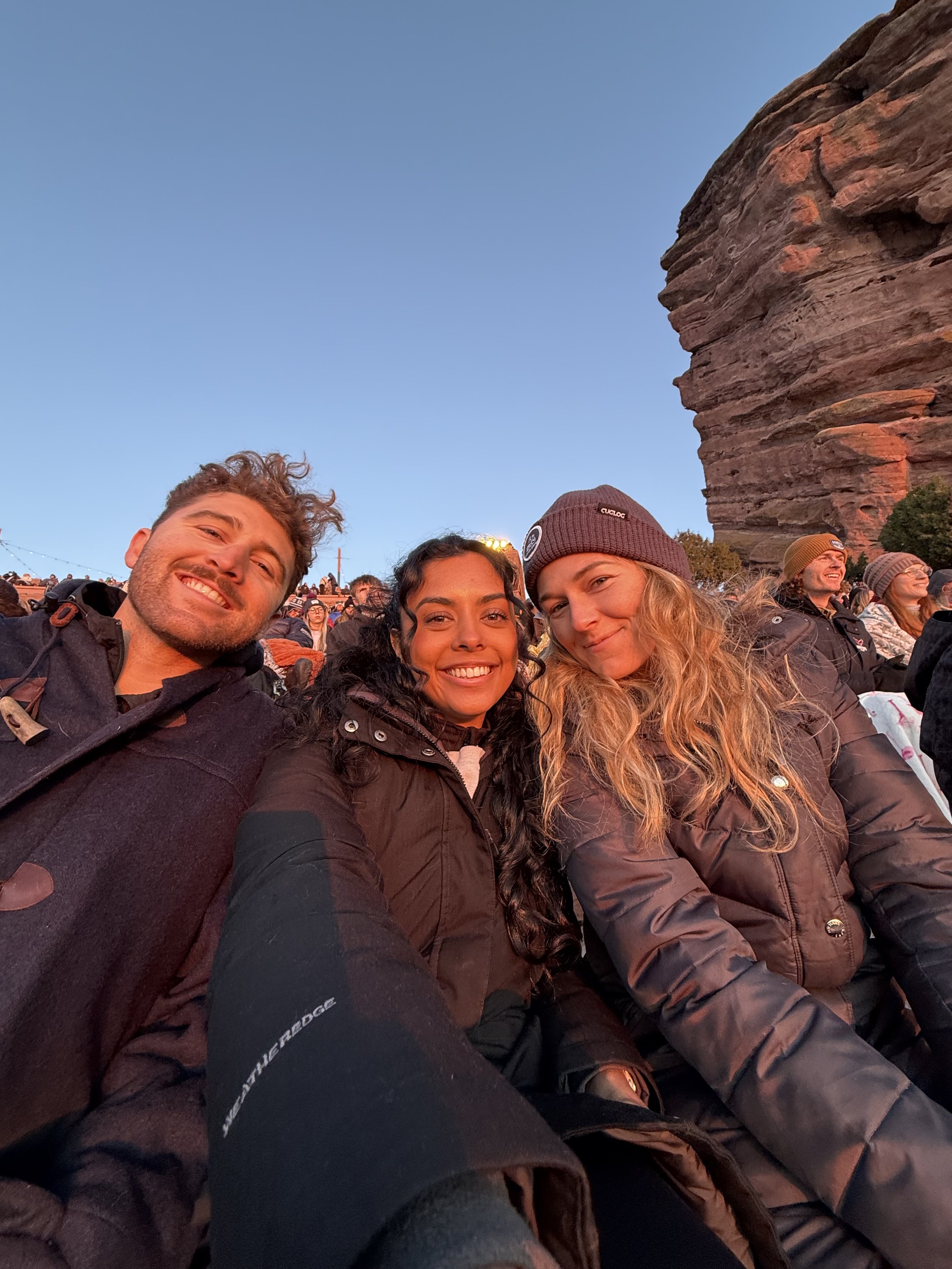 Sunrise Easter service at Red Rocks Amphitheater with the Willett fam