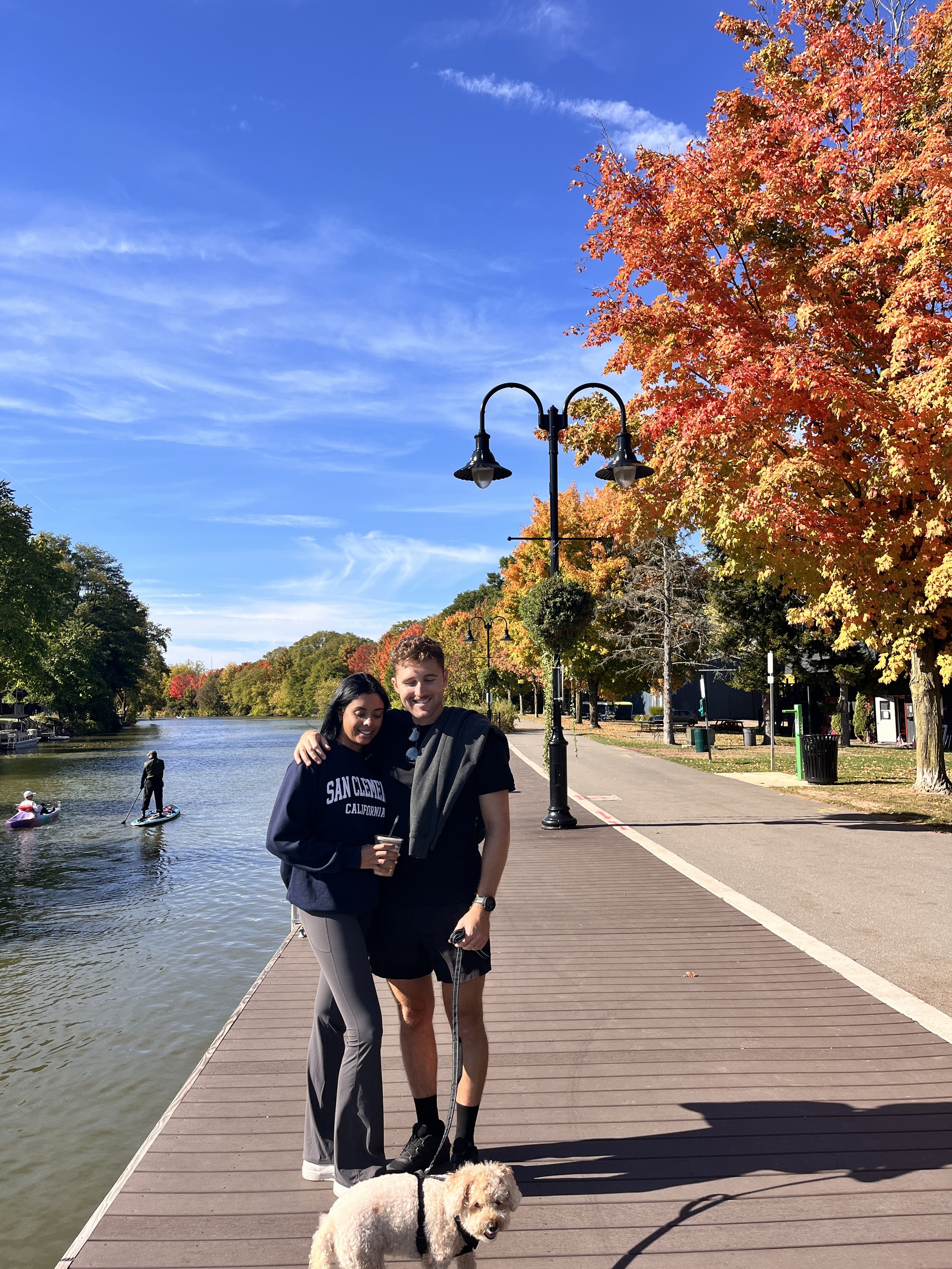 Lovely fall walk with Christina’s family and family friends in Rochester, NY