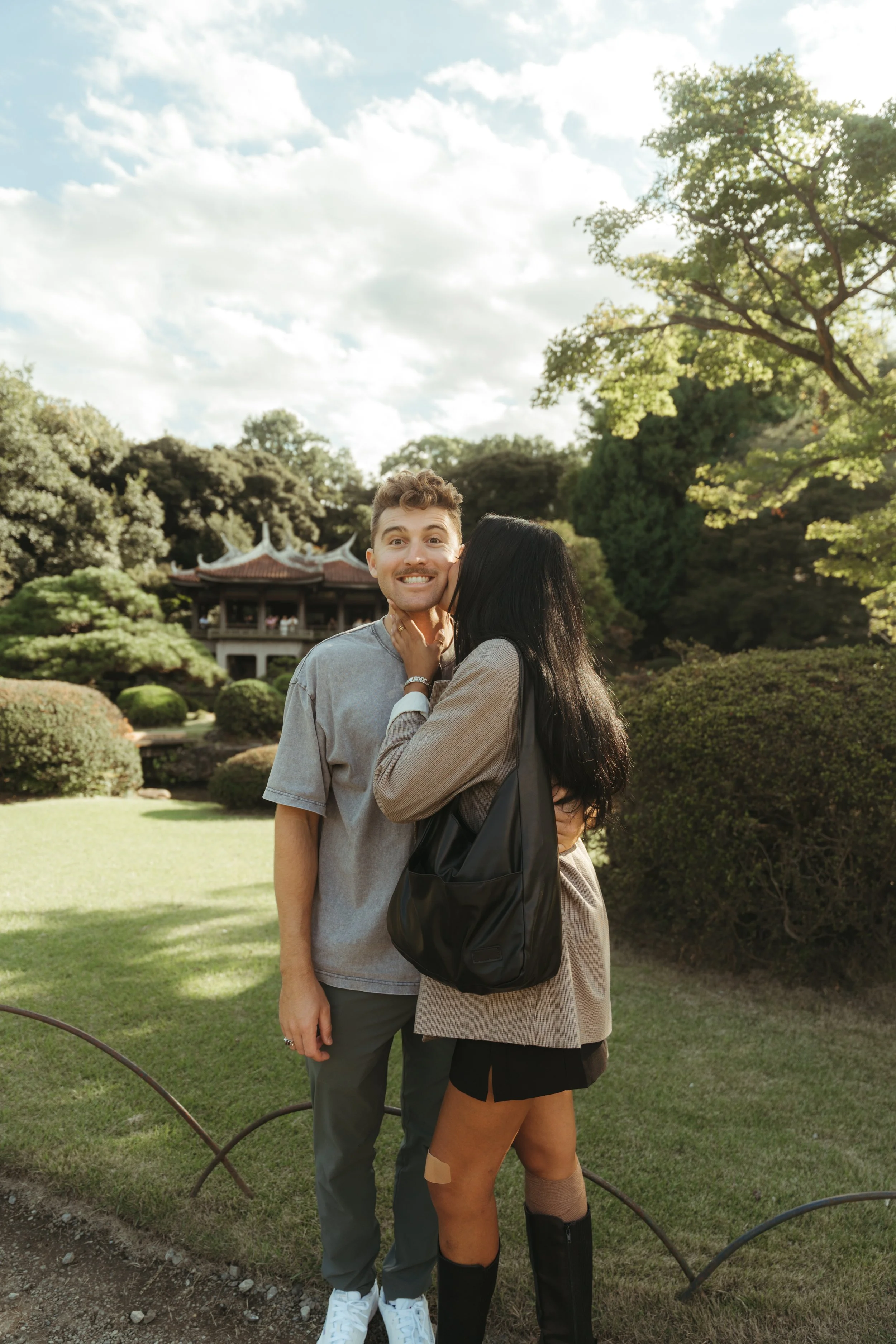 At the gardens in Tokyo, Japan with Michelle