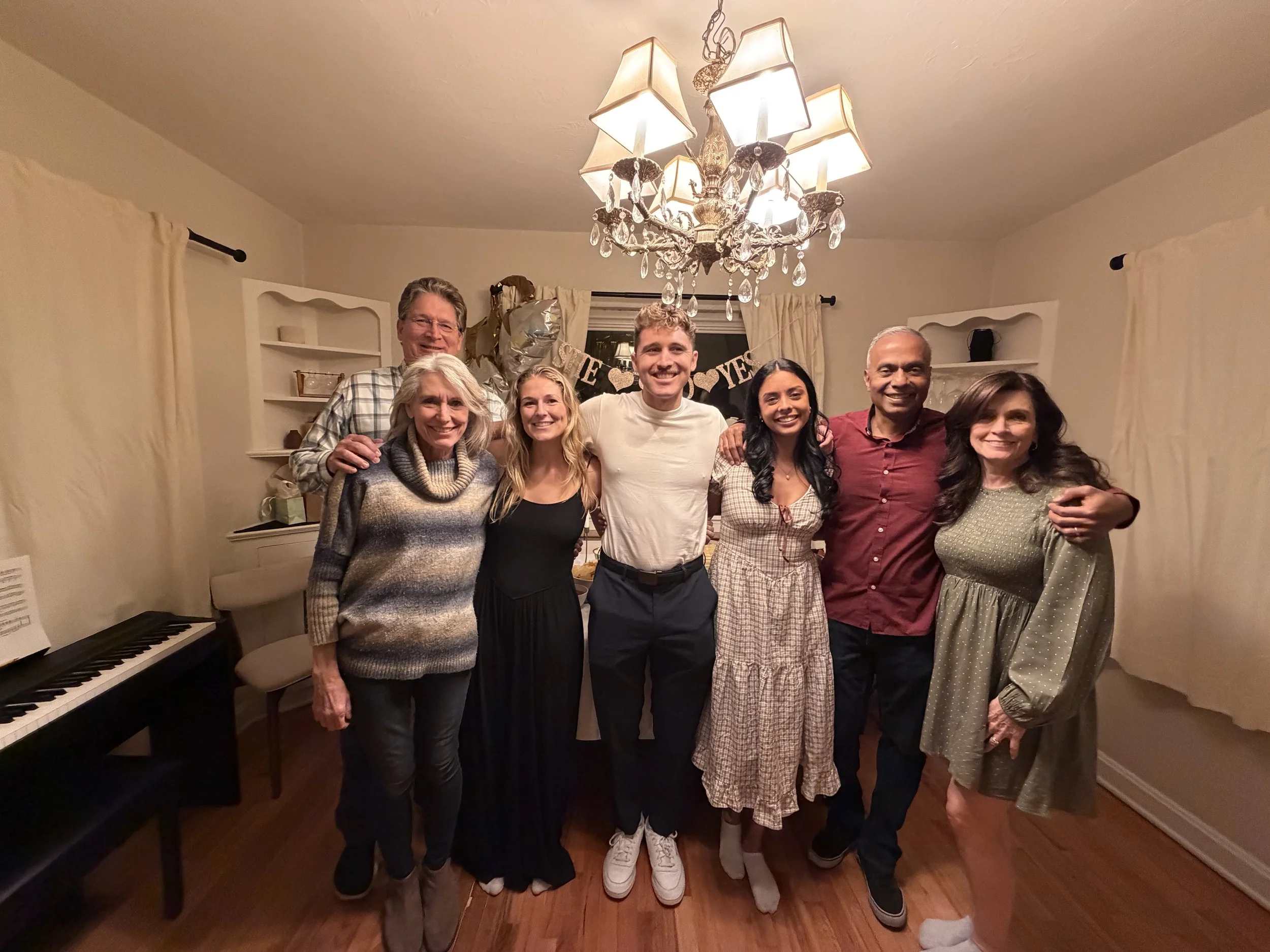 Wonderful family flew out to Denver for our surprise (to Christina) engagement party!