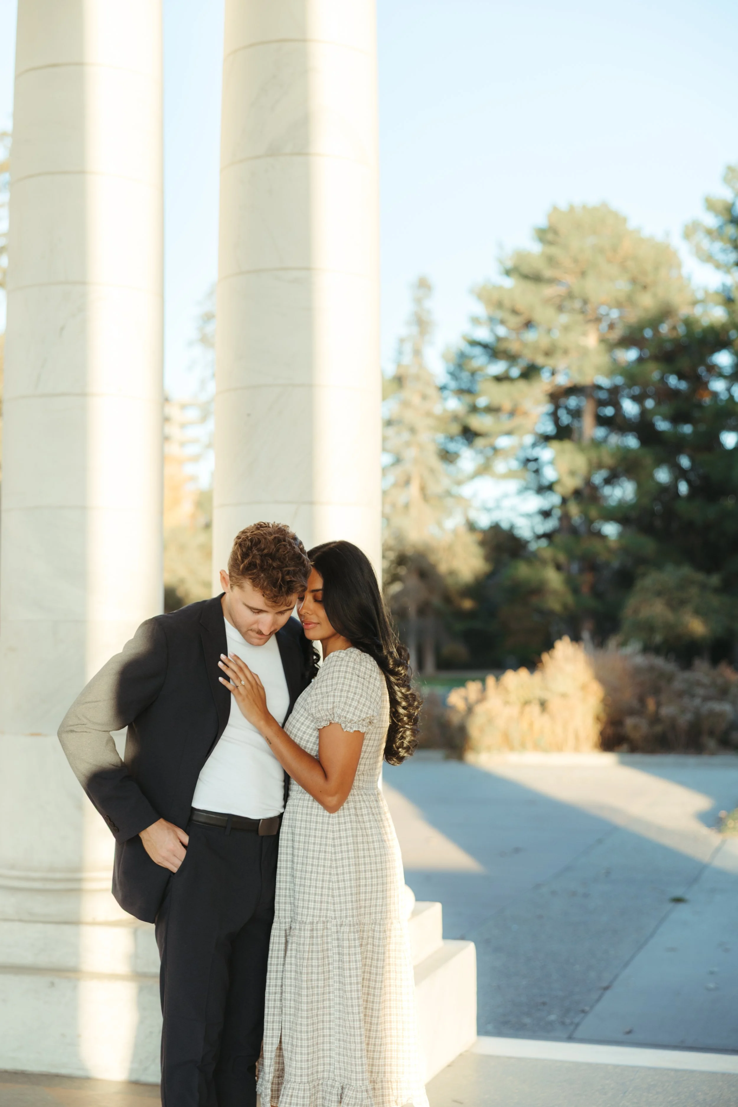 Photos taken right after Daniel proposed!
