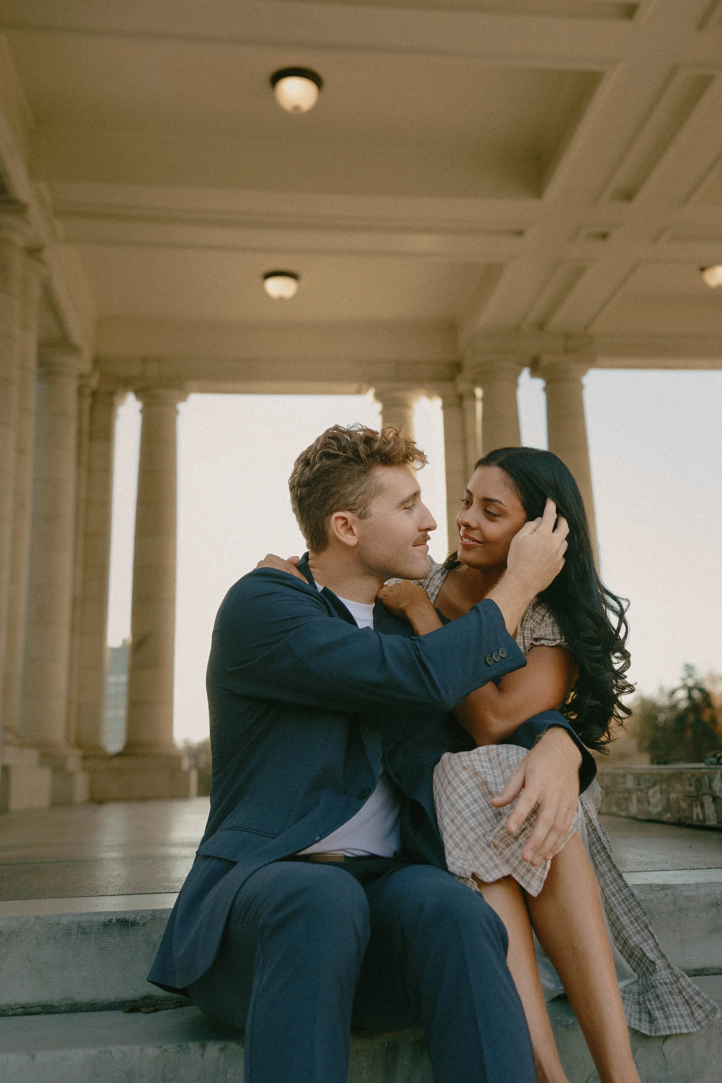 Photos taken right after Daniel proposed!
