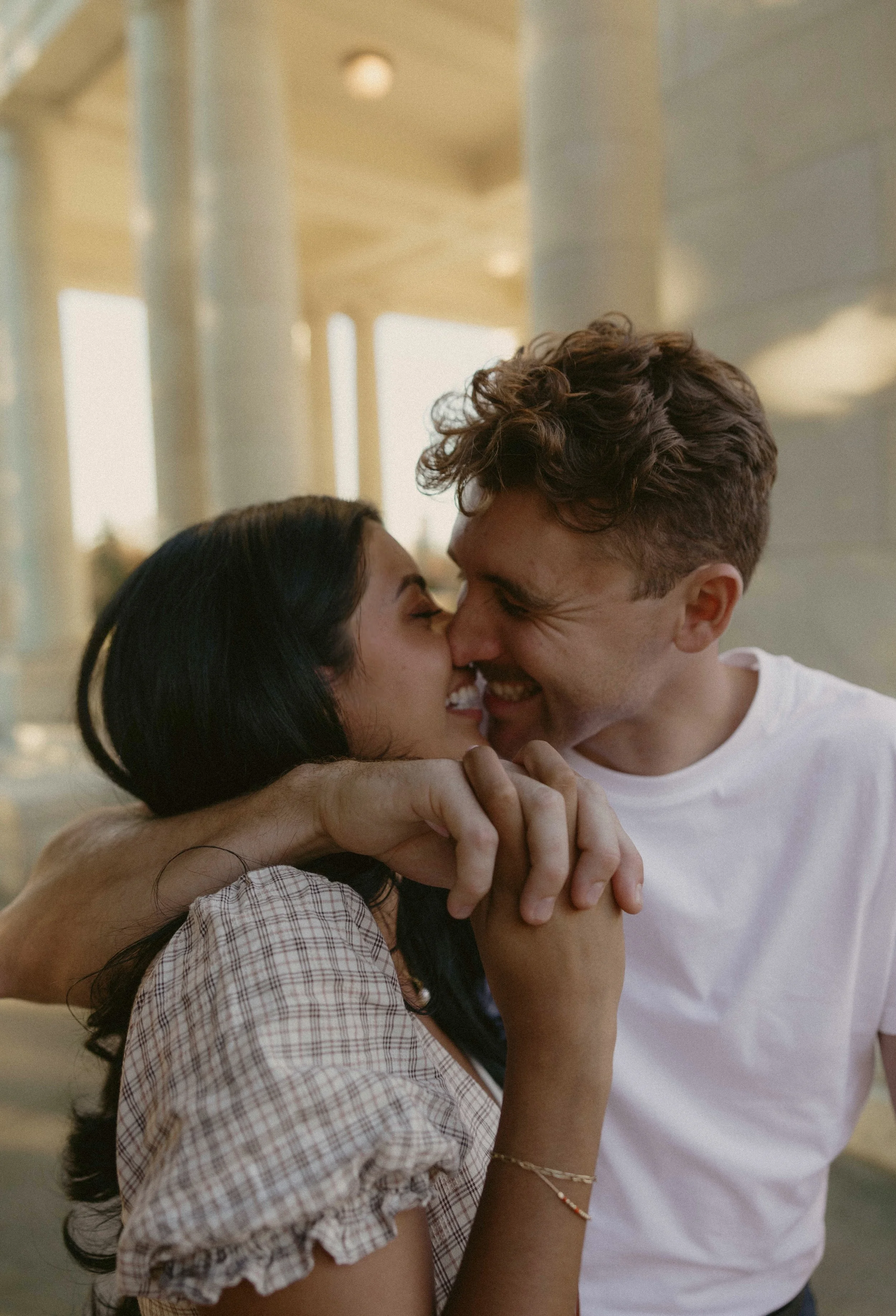 Photos taken right after Daniel proposed!