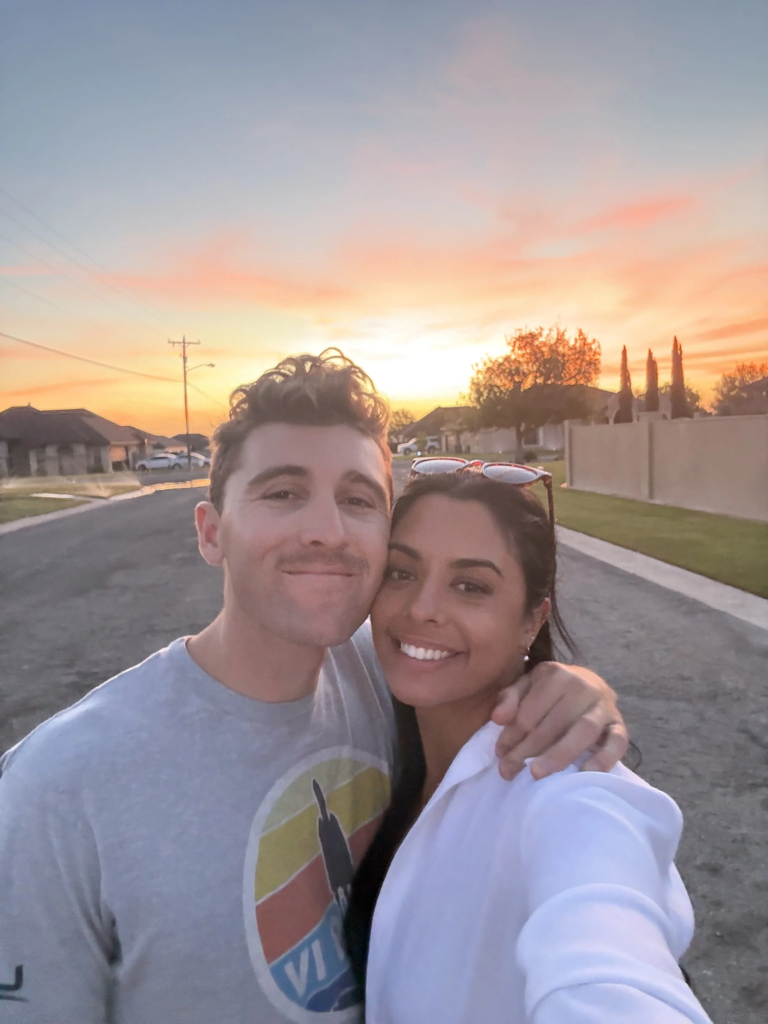 Another beautiful sunset during an evening walk in Del Rio, TX