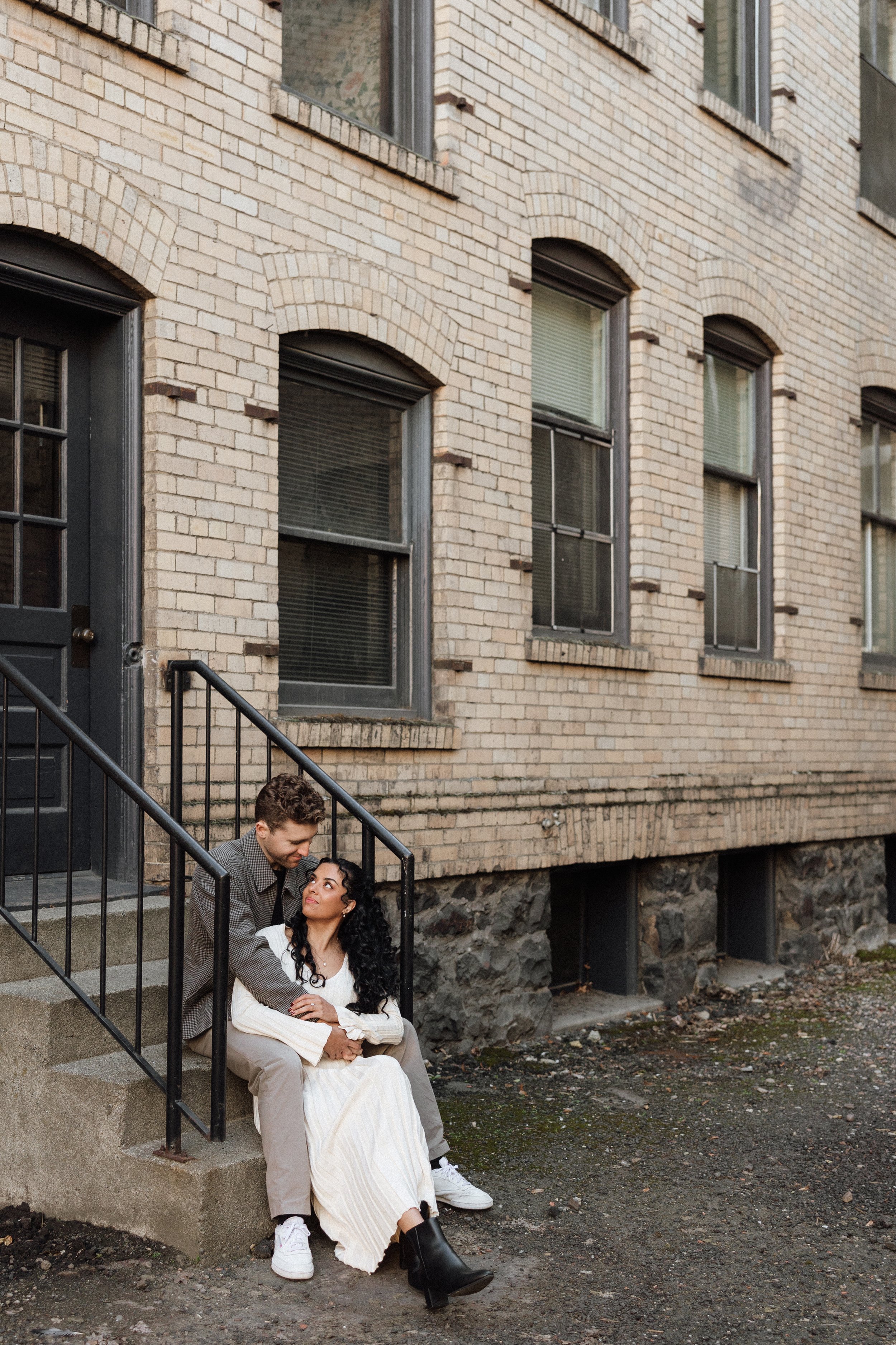 Engagement photos in Spokane, WA during our house-hunting trip