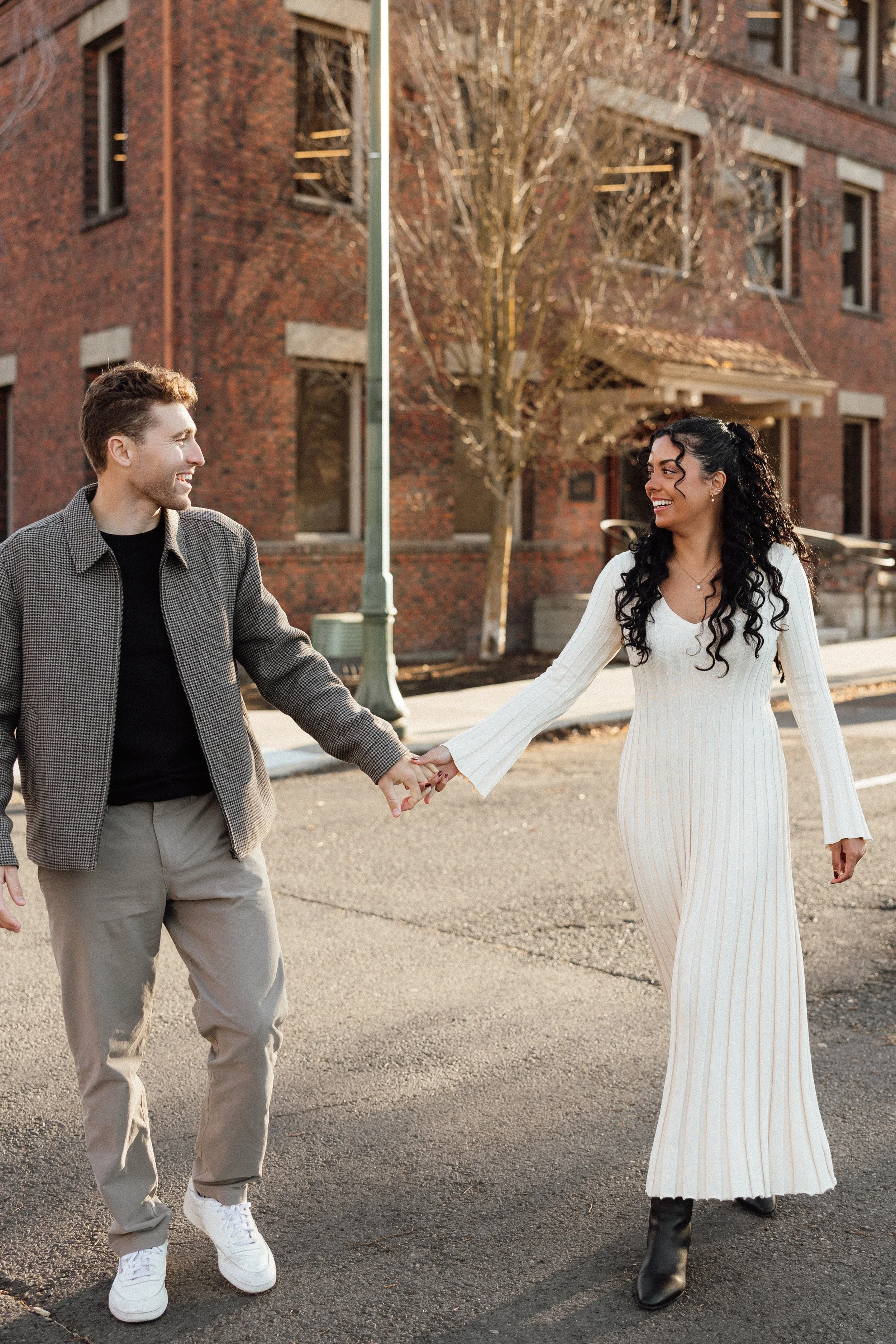 Engagement photos in Spokane, WA during our house-hunting trip