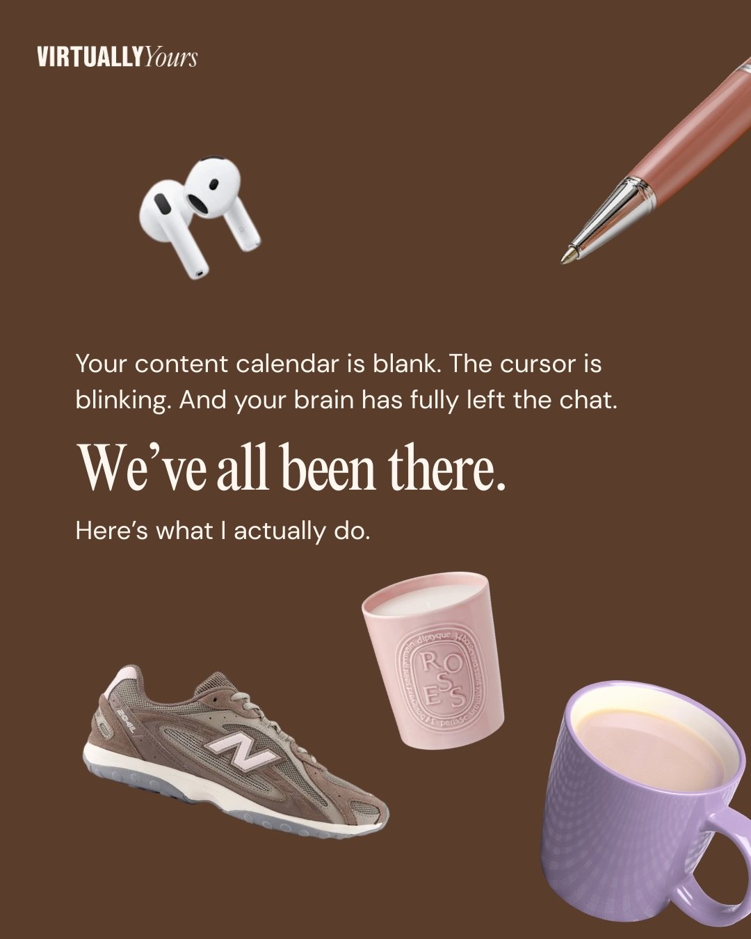 Some days the content ideas just flow 🍃 

You&rsquo;re inspired, you&rsquo;re in your zone, you batch a week&rsquo;s worth of content before lunch and feel like an absolute professional.

And then there are the other days.

The ones where you&rsquo;