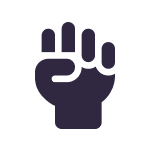 Icon of a raised fist.