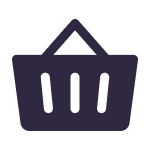 Icon of a shopping basket