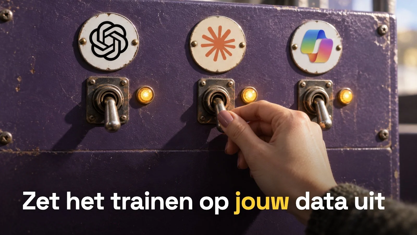 Trainen op je data uitzetten in ChatGPT, Claude en Copilot