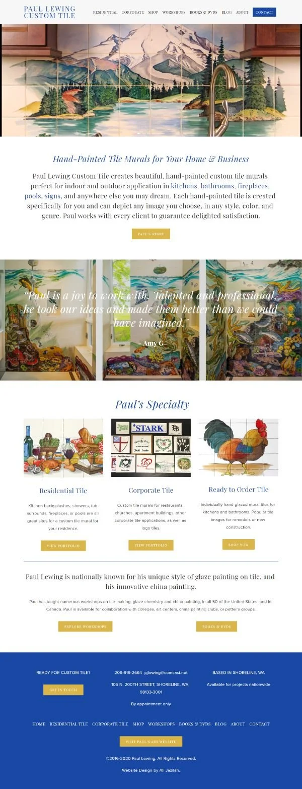 Paul Lewing Custom Tile