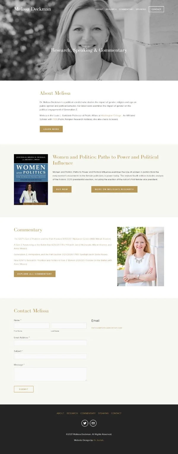 Professor Melissa Deckman