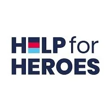 Help for Heroes logo with the text 'HELP for HEROES'.