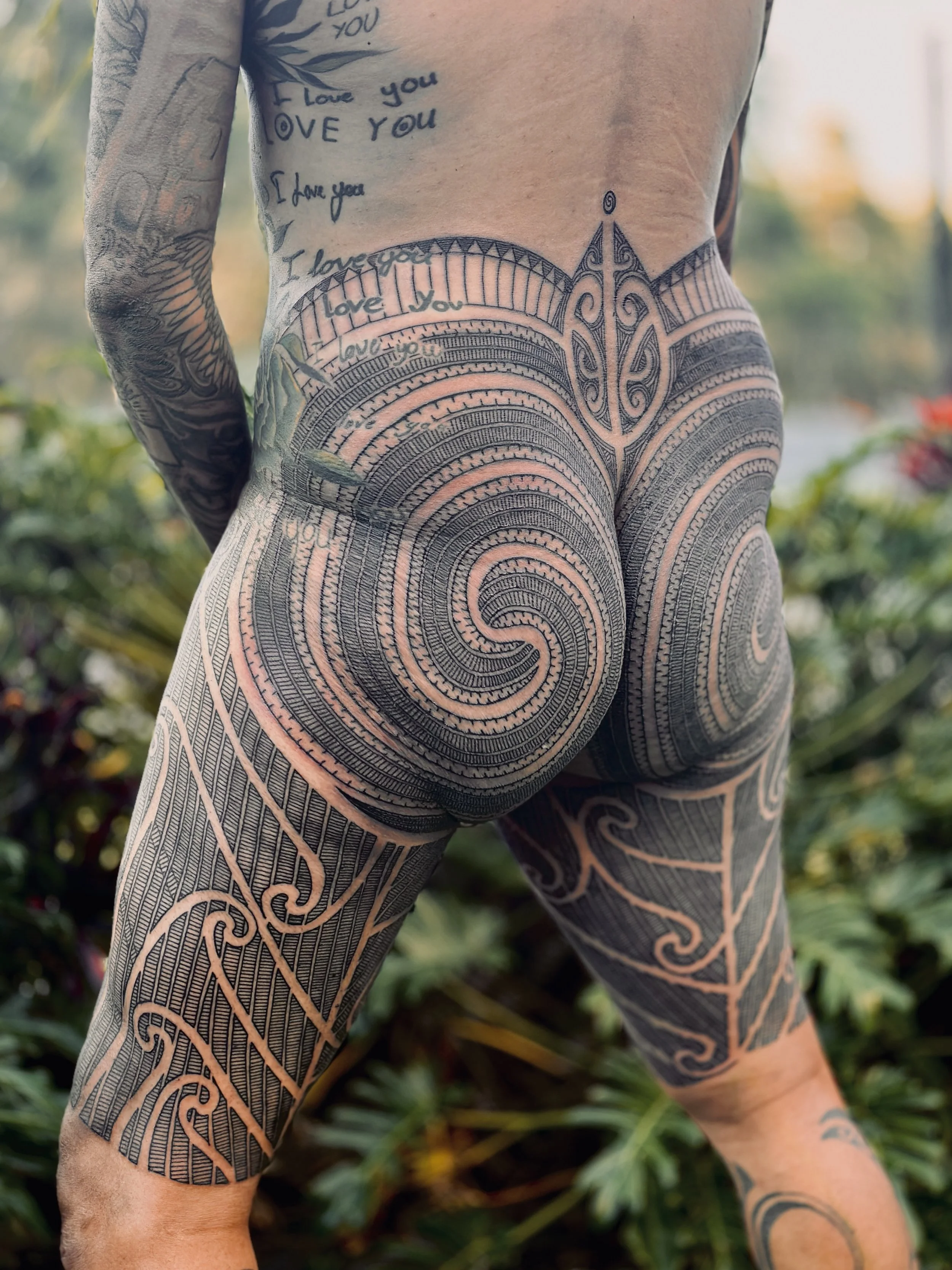 Ta Moko Puhoro by Maori artist Turumakina