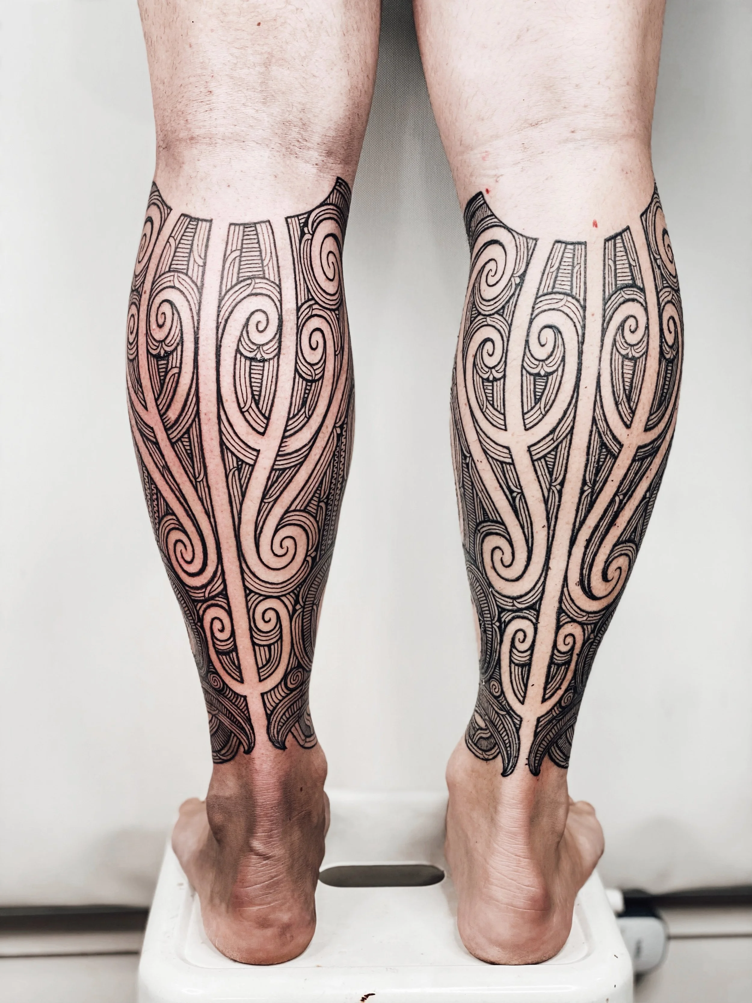 Calf Ta Moko by Turumakina