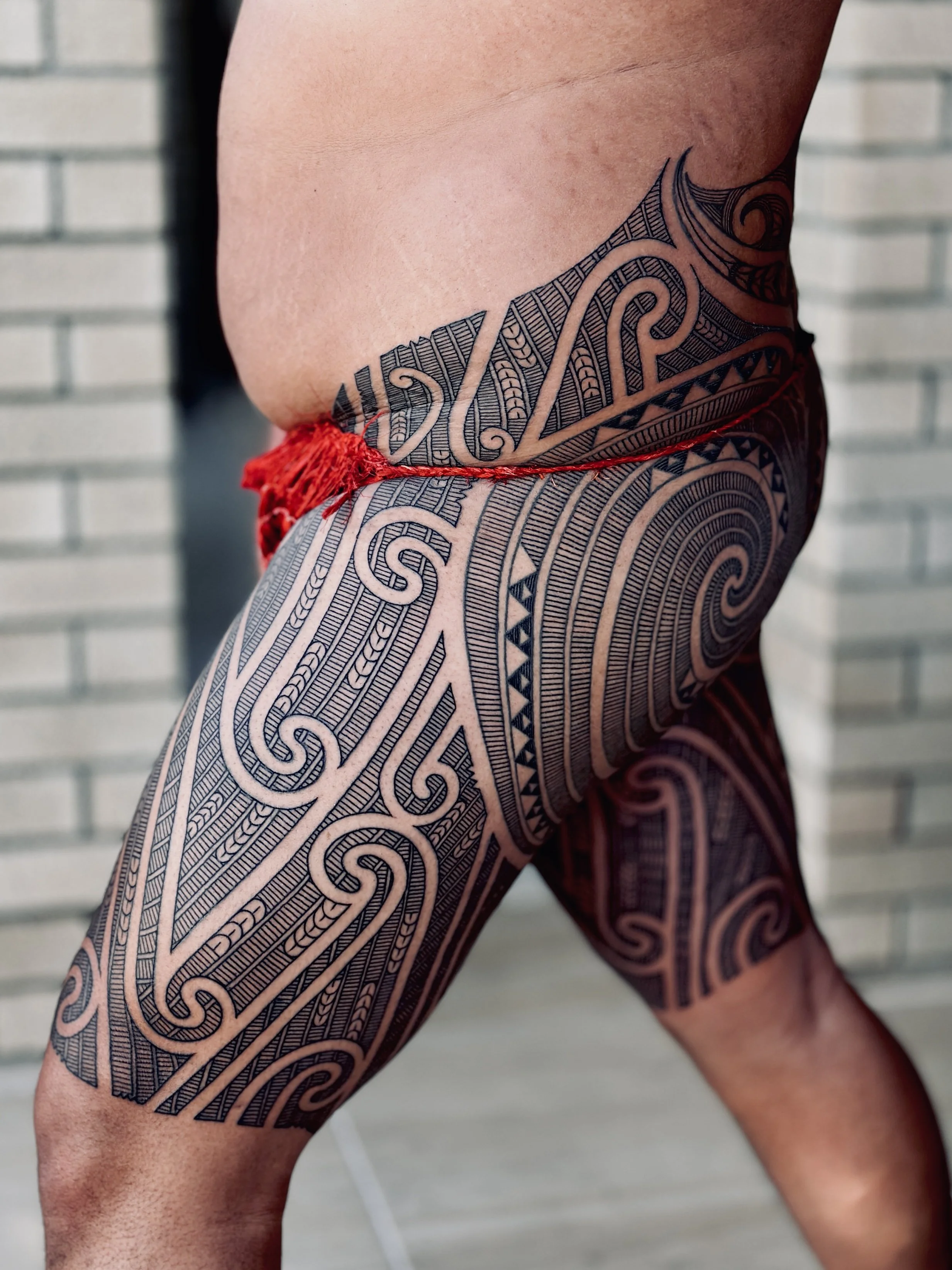 Ta Moko Puhoro by Maori artist Turumakina
