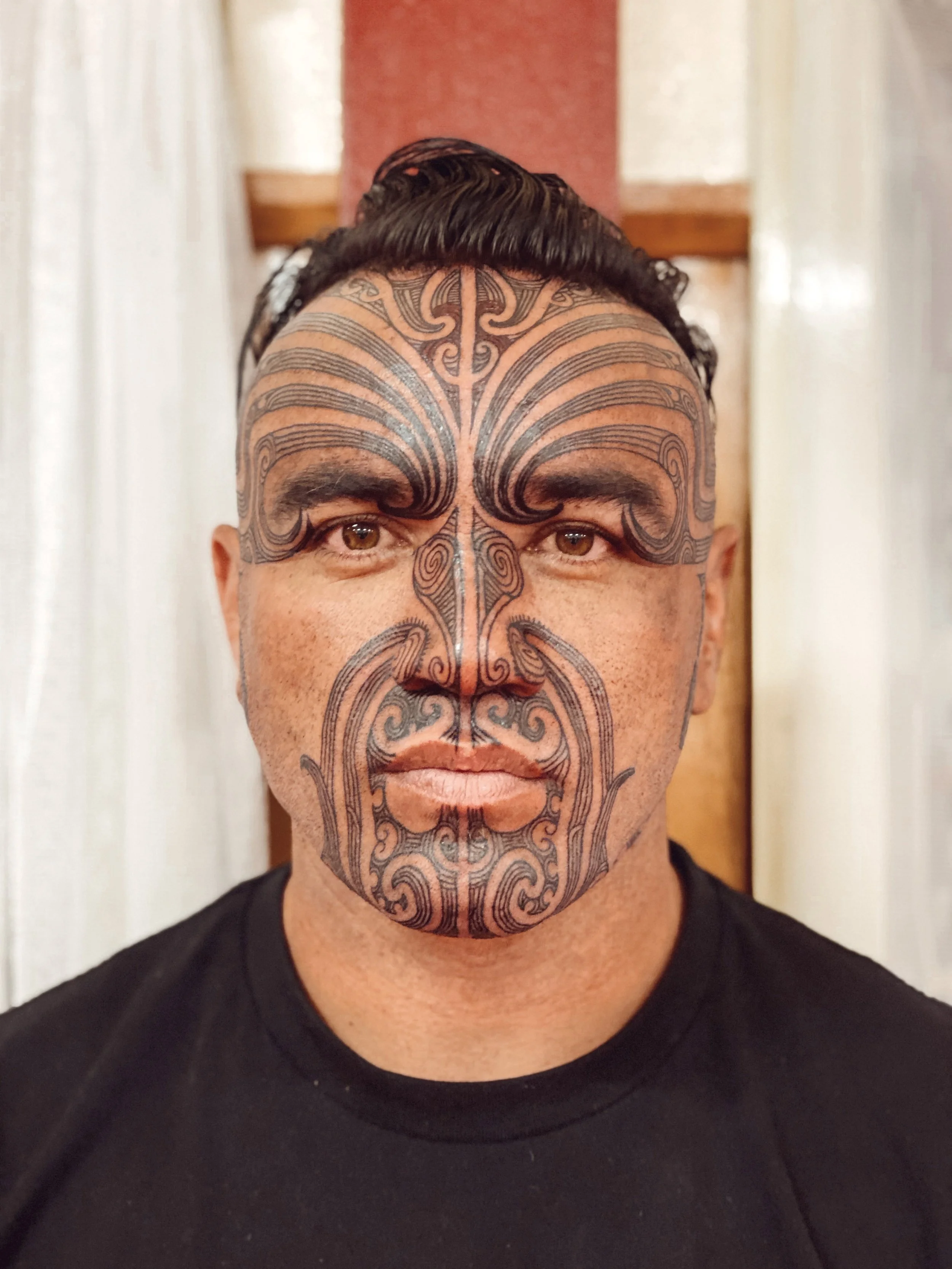 Traditional Mataora by Ta Moko artist Turumakina