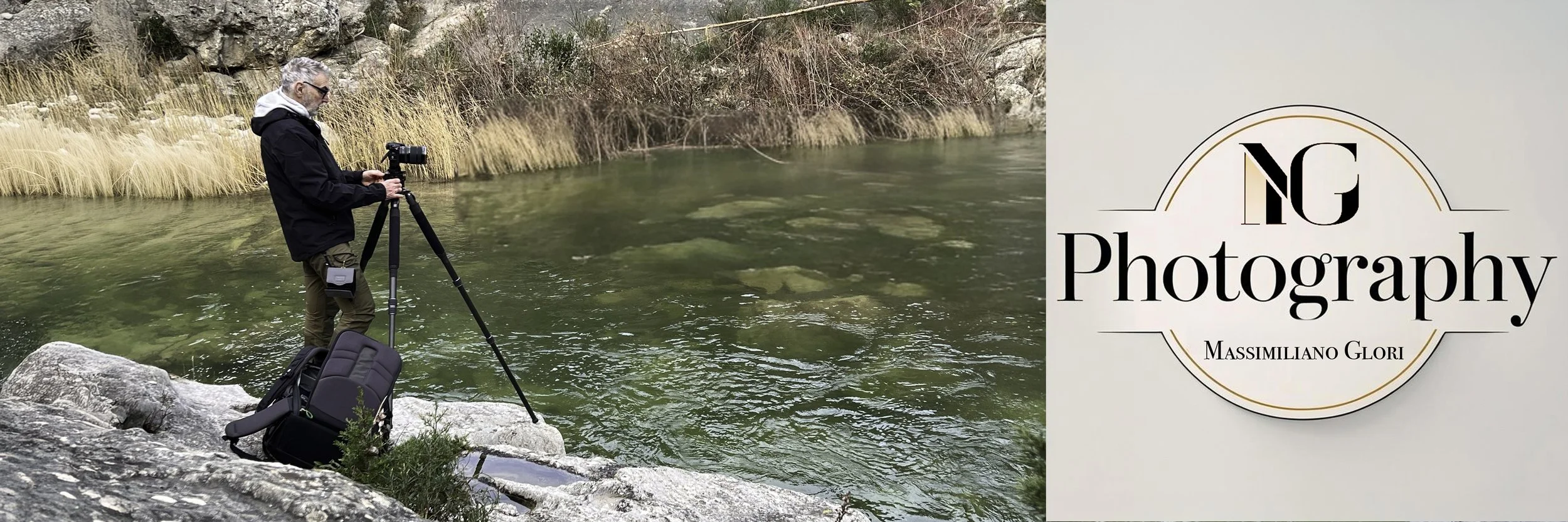 Un photographe au travail, au bord de l’eau, dans un paysage silencieux.
Une approche lente et réfléchie, où le temps, le lieu et la lumière guident chaque image.