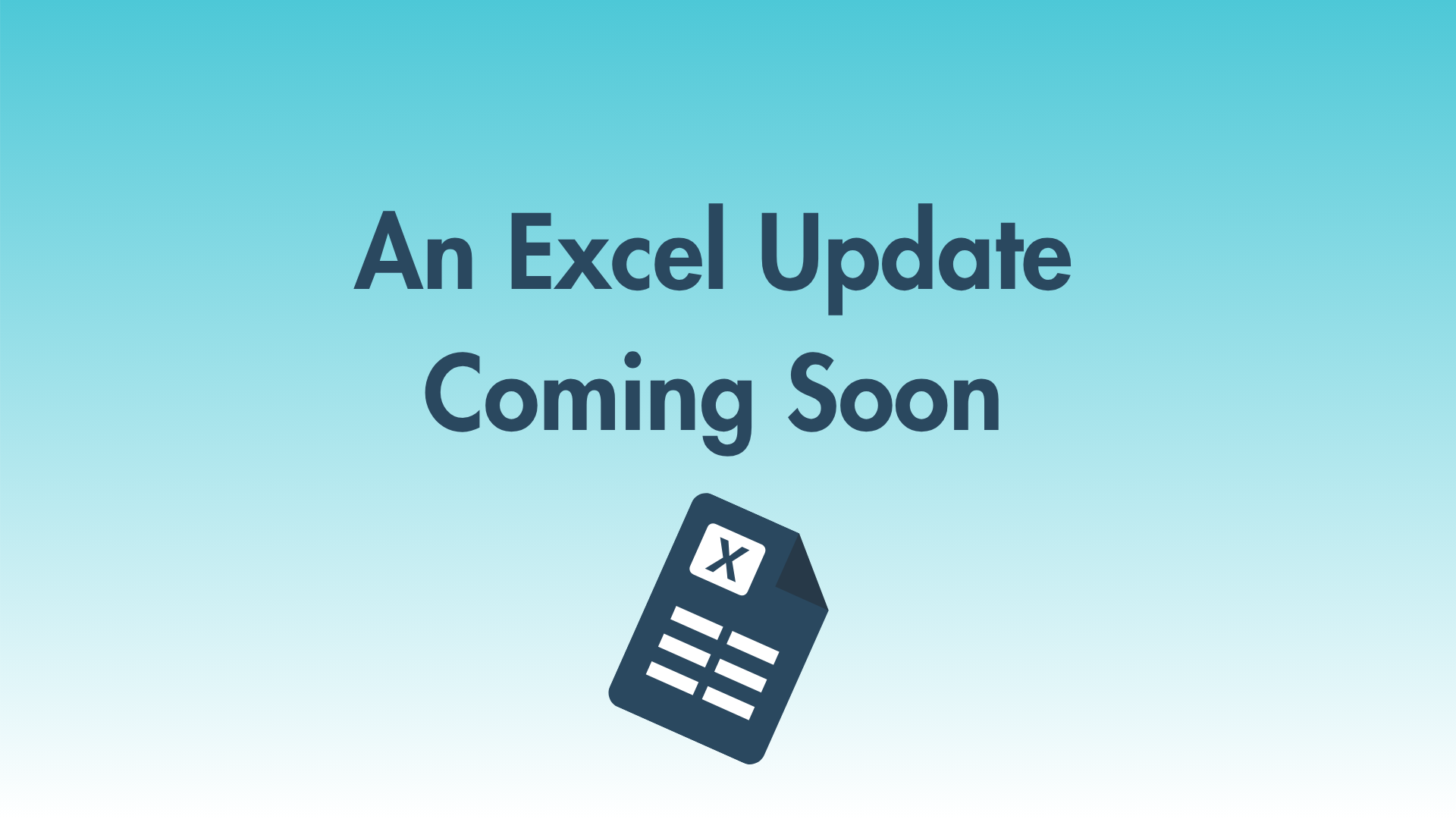 Microsoft Are Rolling Out a New Excel Update in the UK Soon