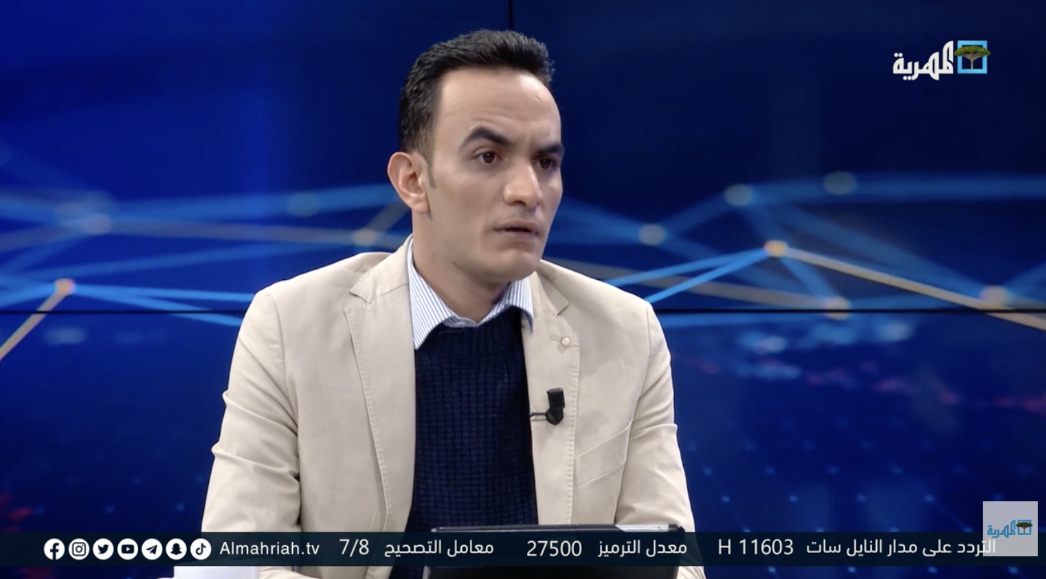 مقابلة: فارع المسلمي، رئيس مركز صنعاء  ضيف البوصلة مع عارف الصرمي