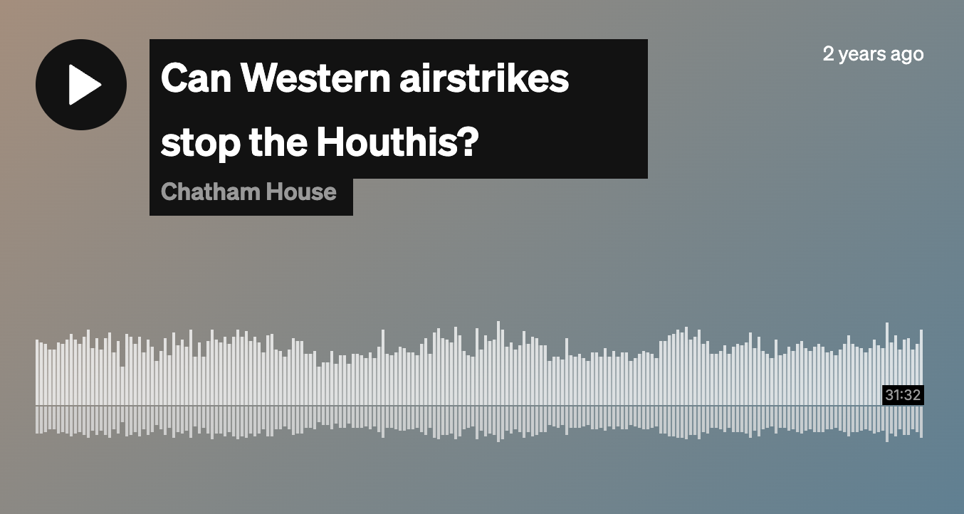 Can Western airstrikes stop the Houthis?