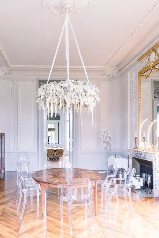 2. ALT : Elegant interior of Château de la Baronnie wedding venue in South West France