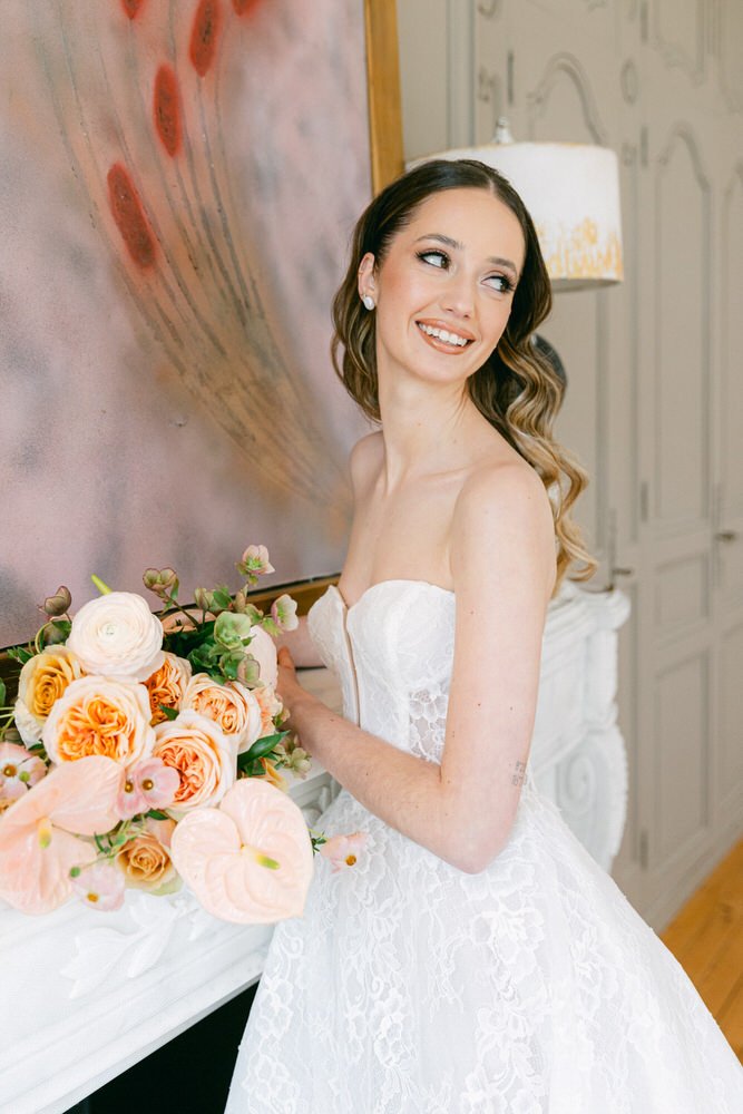 bride portrait at chateau de sainte croix