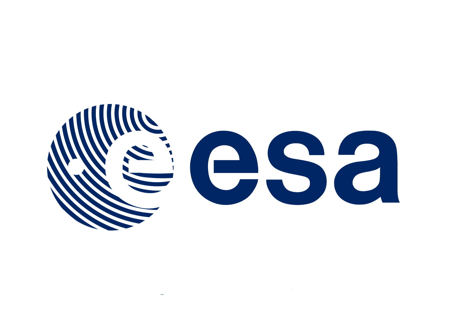 The logo of the European Space Agency ESA.