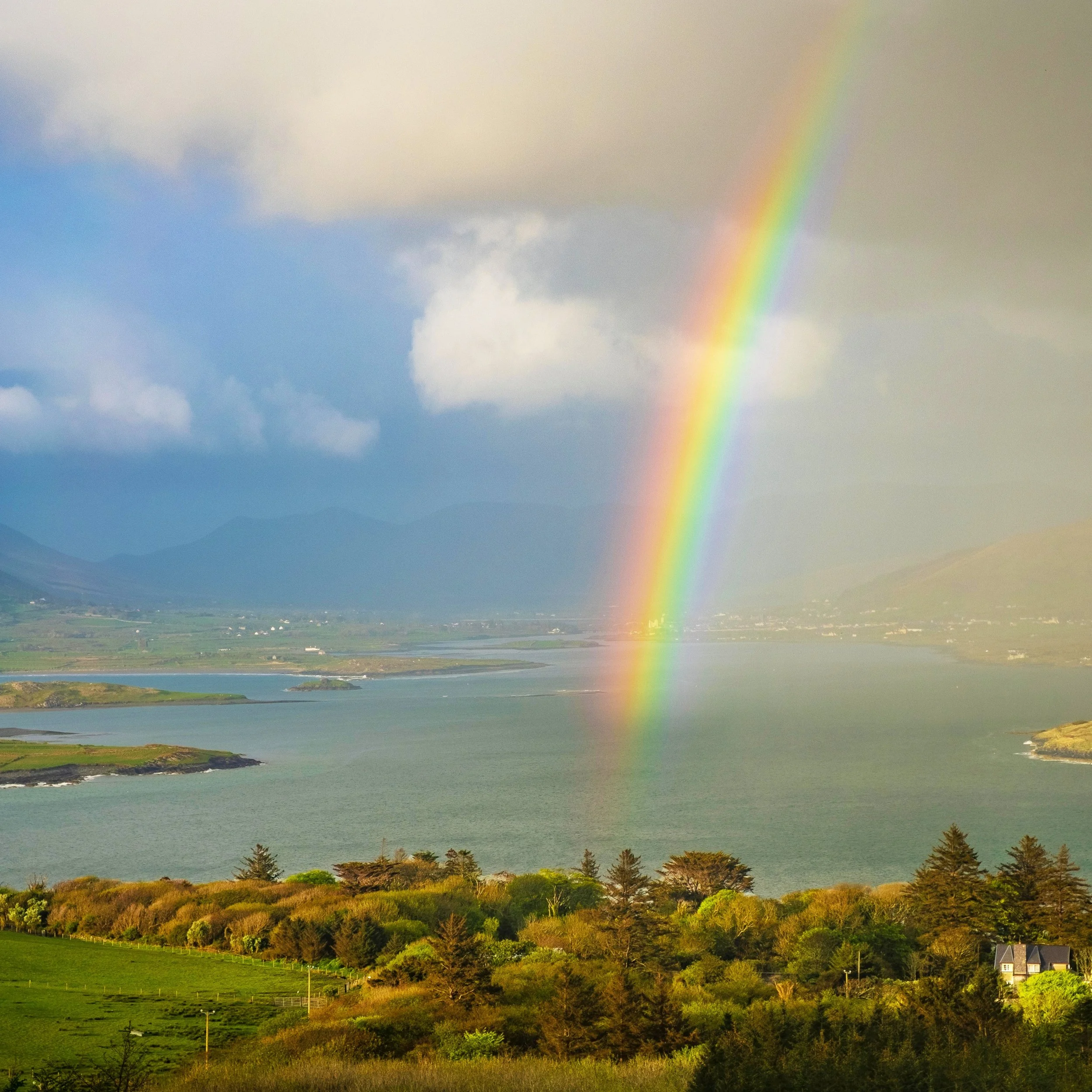 Lovely rainbow from Geokaun Mountain
