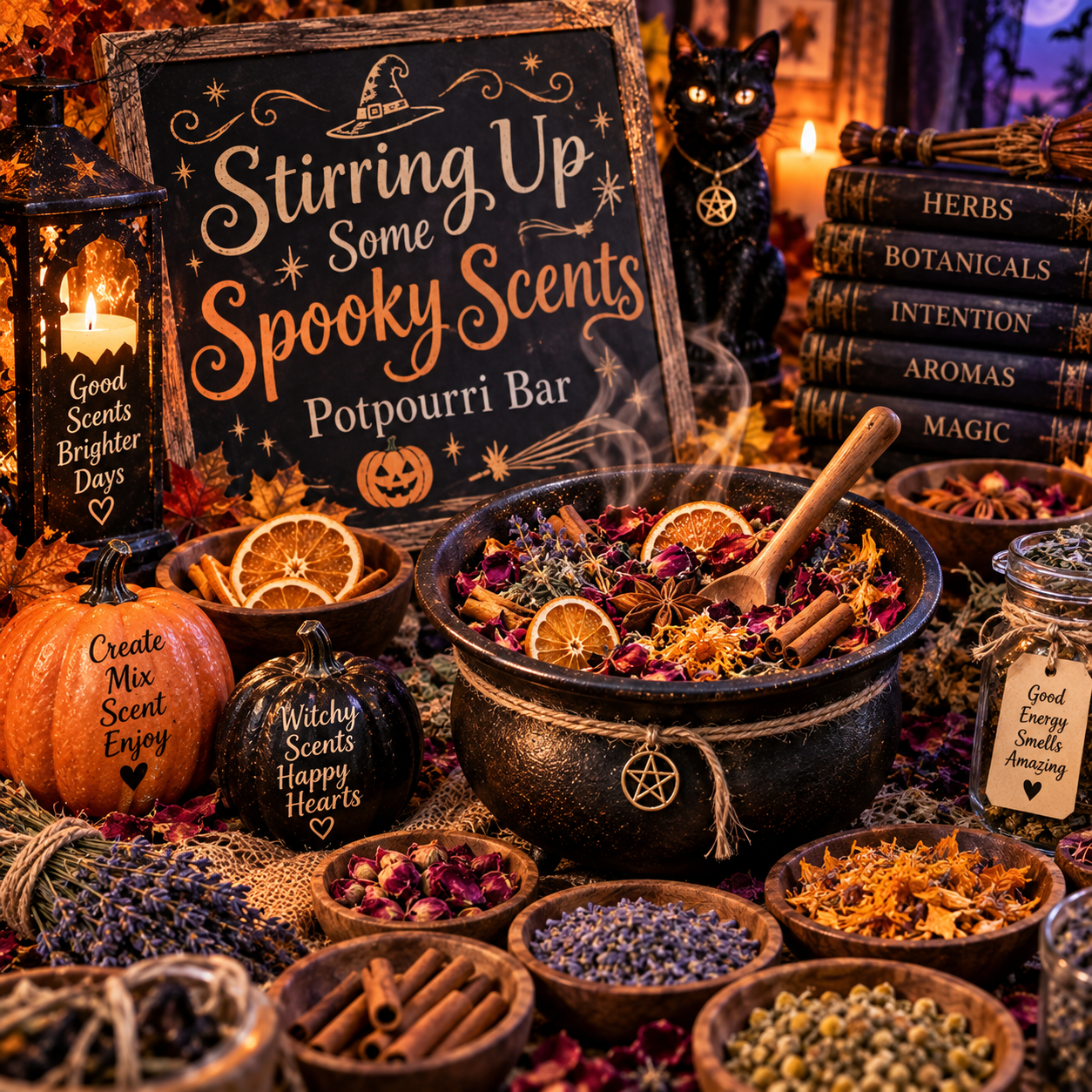 Stirring Up Some Spooky Scents! Make-Your-Own Potpourri Bar!