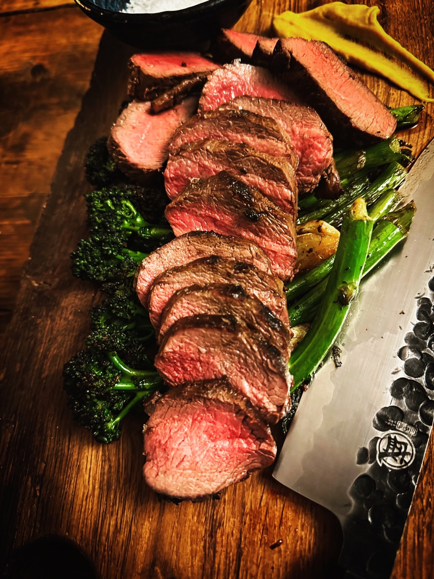 Fire, iron, and good venison.

Tonight it&rsquo;s a venison backstrap seared hard in a hot skillet over the flames &mdash; cooked just to medium rare so it stays tender and rich. Finished with a melting garlic and herb butter that runs through the me