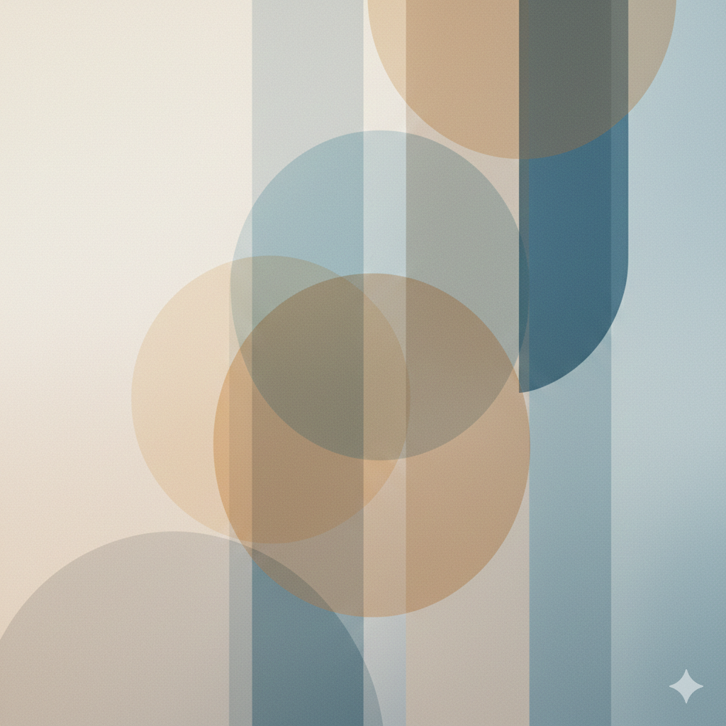 A soft, abstract banner with overlapping translucent shapes in warm neutrals and cool blues, symbolising collaboration and multi‑stakeholder engagement