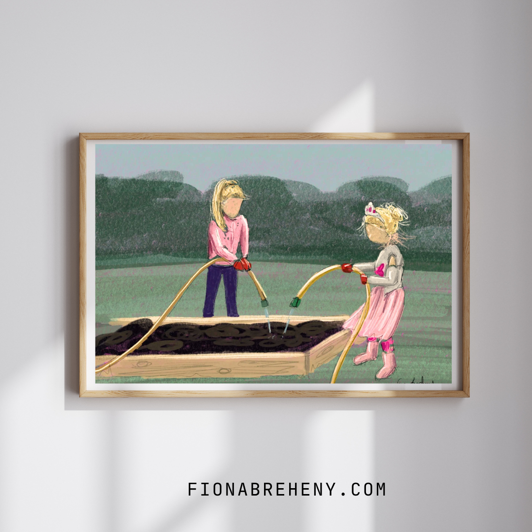 Core Memory Illustration - 8x10 inch