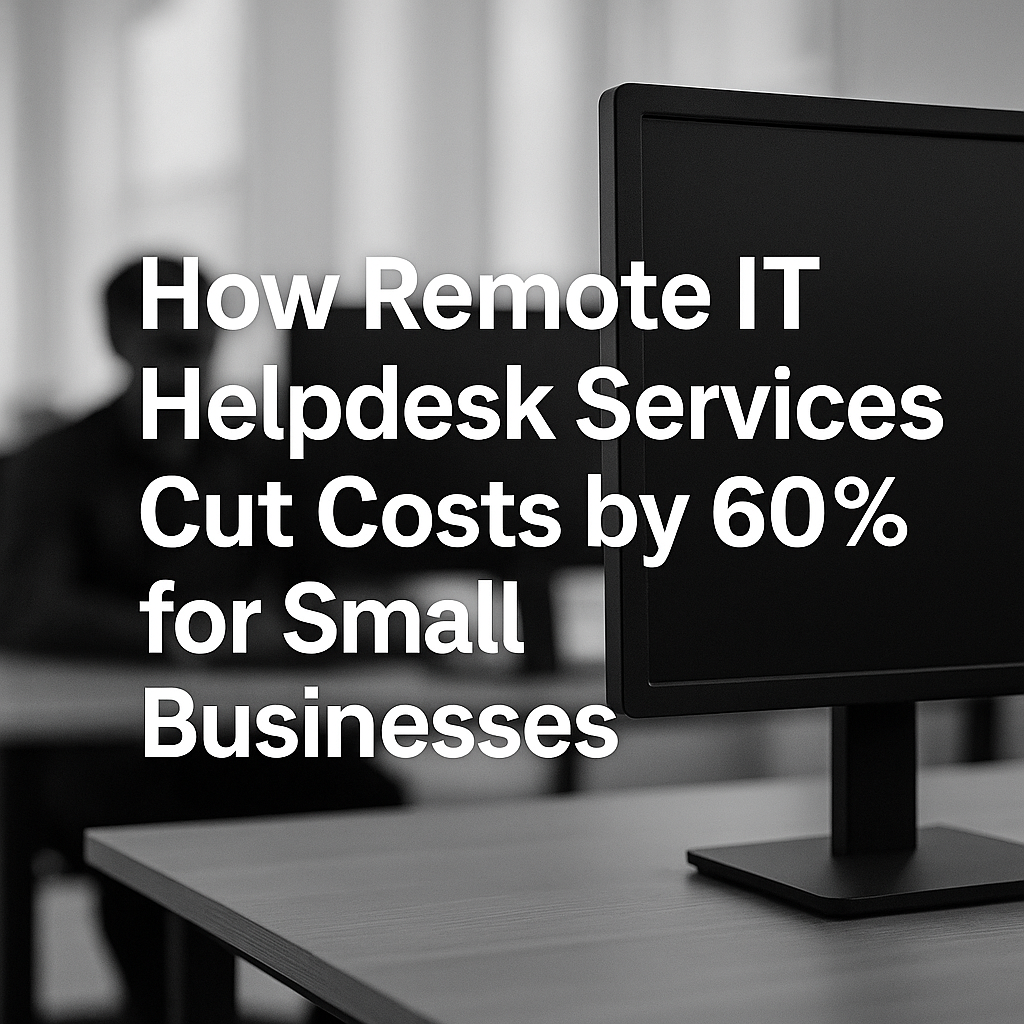 How Remote IT Helpdesk Services Cut Costs by 60% for Small Businesses