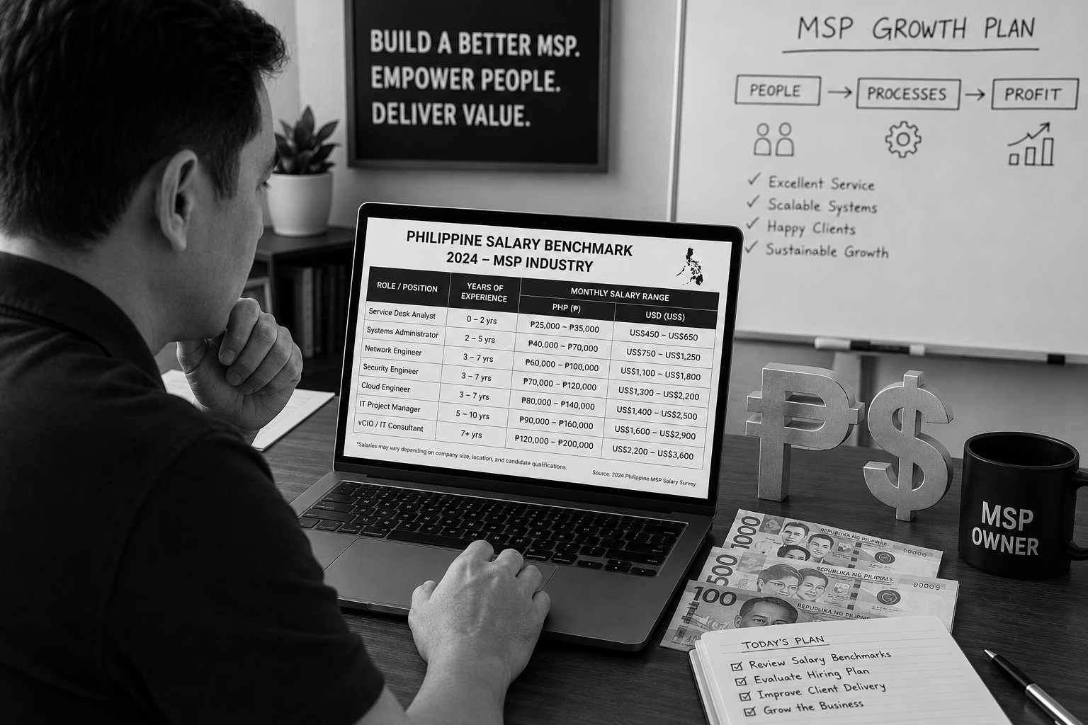 MSP Salary Benchmarks Philippines 2026: What to Pay Your Remote Filipino IT Technician