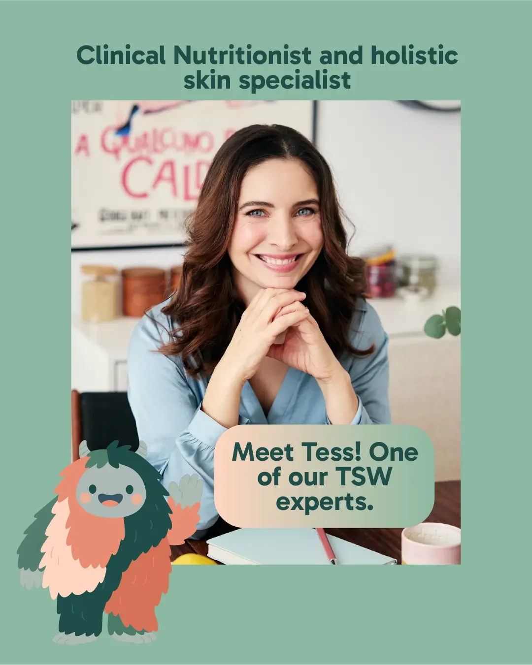 an image of one of our experts - Tess a clinical nutritionist and holistic skin specialist