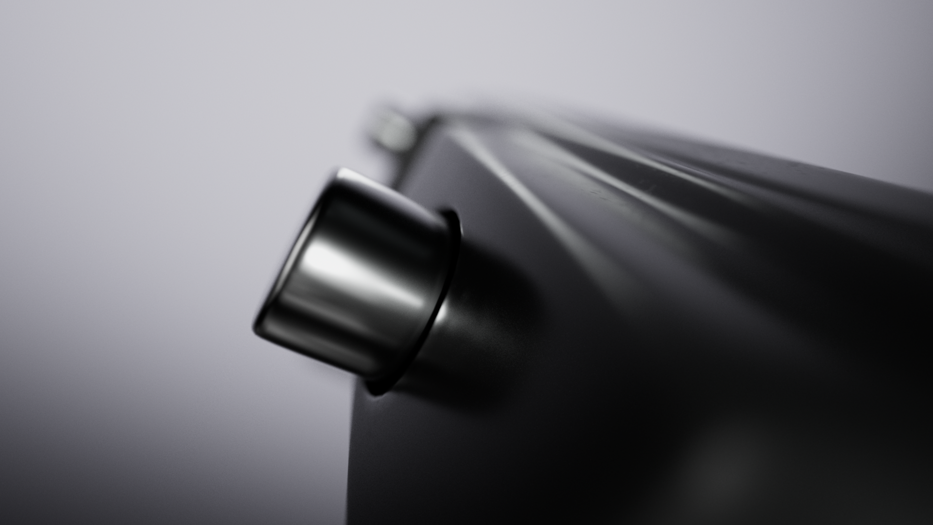 Close-up of a sleek, black casio watch, against a blurred, gray background.