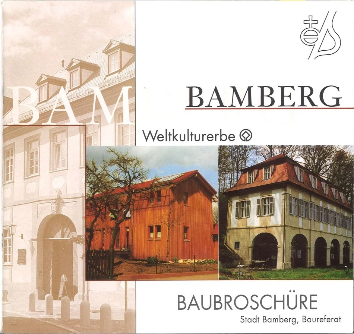 Titelbild mit Collage aus verschiedenen Häusern aus Bamberg.