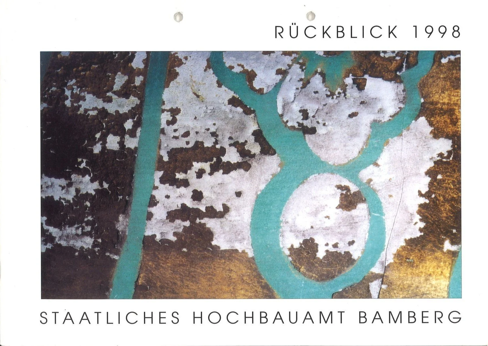 Titelblatt des Jahresrückblicks des staatl. Hochbauamtes.